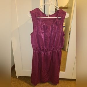 Purple Silky Dress